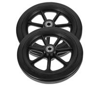 HEALEEP Ruote Anteriori per Sedia Rotelle Nere Resistenti all Usura Girevoli e Pratiche Compatibili Maggior Parte delle Carrozzine e Deambulatori Supporto Pesante e Funzionamento