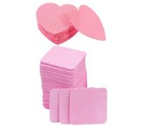 HEALEEP Salviettine per Unghie senza Pelucchi 400 Fogli in Cotone Rosa, Facili da Conservare e Comode la Pulizia, per Uso Domestico e Viaggi