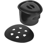 HEALEEP Set 1 Vasino per Anziani in Plastica con Coperchio, Comoda Wc Portatile con Isolamento, Facile da Trasportare, per Ospedali e Bagno Stili multipli