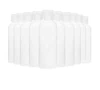 HEALEEP Set 10 Pezzi Bottiglie da Viaggio Ricaricabili in Plastica Trasparente 100 Ml, Contenitori per Shampoo, Lozione e Bagnoschiuma, Tappi a Scatto Antigoccia, per Viaggi e Trasporto
