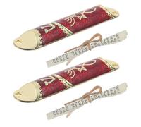 HEALEEP Set 2 Mezuzah Ebraiche in Metallo con Rotolo Torah Kosher, Decorazioni Porta per Casa, Benedizione per Inaugurazione, Regalo Religioso per Fede e Cultura Hanukkah Mitzvah