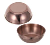 HEALEEP Set 2 Piatti Antipasti in Acciaio Inossidabile Rosa 10 Cm, Piatti per Salsa e Condimenti Resistenti e Versatili per Casa e Ristoranti