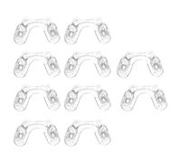 HEALEEP Set 5 Paia Naselli in Silicone Morbido a Forma di U per Occhiali, Naselli Antiscivolo Trasparenti Design a Sella, Accessori per Occhiali, Comfort e Flessibilità per Uso