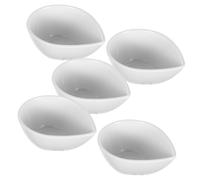 HEALEEP Set 5 Pezzi Ciotole per Spezie Impilabili in Ceramica, Piatti per Salsa di Soia Piccoli 10x7,5 Cm, Contenitori per Condimenti e Antipasti da Cucina, Accessori Tavola Decorativi
