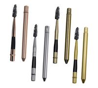 HEALEEP Set 8 Pezzi Scovolini per Mascara in Tubetto Multifunzionale, Spazzole e Pettini per Ciglia e Sopracciglia in Alluminio, Strumenti Trucco Portatili per Donne, Precisione