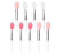 HEALEEP Set 9 Pennelli Labbra in Silicone Morbido, Applicatore per Rossetto e Maschera Labbra, Facile da Trasportare, per Uso Professionale e Domestico