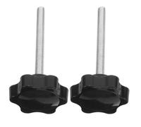 HEALEEP Set di Pomelli di Regolazione M6 per Deambulatore, Viti di Ricambio in Plastica e Metallo Nero, per Riparazione e Stabilità Migliorata del Walker