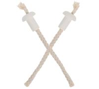 HEALEEP Stoppini per Lampada ad Alcolica in Ceramica e Cotone 2 Pezzi, Stoppino per Lanterna a Olio Compatto per Uso Domestico, Laboratorio e Ufficio