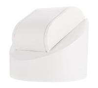 HEALEEP Supporto Bianco Gesso e per in Verniciato Orologio con Base a Cuscino in Pelle e Spugna, Resistente ai Graffi, per Esposizione Casa in Negozio