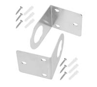 HEALEEP Supporto per Rubinetto Purificatore D'acqua in Plastica Resistente Staffa Angolare e Porta Filtro, Set da 2 Pezzi per Installazione Rapida su Pareti di Cucina e Bagno