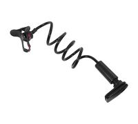 HEALEEP Supporto per Telefono a Collo d'Oca lungo 2 M Morsetto Stabile e Girevole 360° per Lettura e Relax a Letto, Supporto Portatile per Smartphone Nero