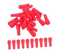 HEALEEP Tappi in Silicone Rosso Bulbo Elastico e Tenuta Stagna 40 Pezzi per Pipette in Vetro per Esperimenti di Laboratorio Precisi