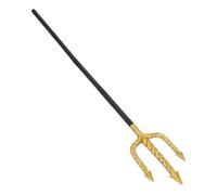 HEALEEP Tridente Del Diavolo: Forchetta da Demone per Simulazione di Halloween, per Feste in Maschera a Tema Carnevalesco, Cosplay, Nero