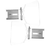 HEALEEP Visiera Protettiva 2 Pezzi per Mola da Banco Paraocchi e Supporti in Acciaio Inox per Uso in Laboratorio