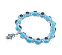 Healeved 1 Pezzo Bracciale Retro Evil Eye estetico braccialetto da donna alla moda braccialetti malocchio braccialetto creativo braccialetto malocchio Bracciale elegante resina Blu