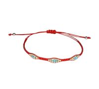 Healeved 1 Pz braccialetto bohémien Ciondolo amicizia braccialetto per le donne Braccialetto braccialetti colorati fascia da braccio alla moda Frauen Armband Perline rosso