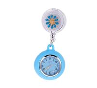 Healeved 1 Pz orologio da petto orologio da infermiere alla moda assistenza infermieristica guarda le donne per spilla orologio da infermiera Clip sull'orologio Materiale cassa: lega Blu