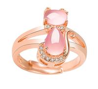 Healeved 1 Pz Rosa con Zirconi Aperto e Creativo per Bigiotteria Delicata per Ragazze Accessorio