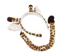 Healeved 1 Set Cerchietto Giraffa con Orecchie e Costumper Cosplay Accessori Divertenti per Adulti