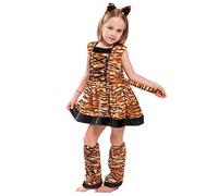Healeved 1 Set da spettacolo accessori cosplay costume cosplay tigre costume per costume da gioco di ruolo costume da bambina Brown