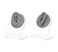 Healeved 1 Set di Modelli di Orecchie finte in Silicone per esercitazioni di Piercing con Supporto, di Orecchie finte in Silicone Riutilizzabile Artificiale per Principianti, Strumento didattico per