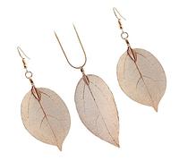 Healeved 1 Set Di Orecchini A Foglia Collana Con Ciondolo Gioielli Per Donne Collana Per Donne Orecchini Collane Girocollo Per Ragazze Collana Per Ragazze Catena Al Collo Orecchini