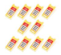 Healeved 10 Clip Porta Promemoria da Scrivania in Acrilico Trasparente Supporto Cartello Non Disturbare Compatto per Ufficio Mini Porta Appunti Funzionale per Organizzazione Spazio