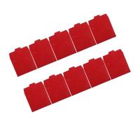 Healeved 10 Pezzi Busta Porta CD e Dvd in Carta Rossa, Custodia Portatile Compatibilità Versatile, per Conservare Supporti e Materiali Pubblicitari