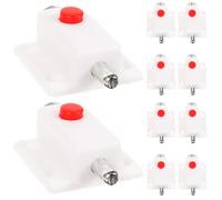 Healeved 10 Pezzi Chiavistelli a Molla per Porte Interne in Plastica ABS Perno a Molla e Coperchio Serrature di Sicurezza per Armadi e Porte del Bagno Facile Installazione e Uso per