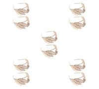 Healeved 10 Pezzi Corona Foglia Oro Stile Greca Vintage da Cerimonia | Lega di Zinco, Leggerezza Confortevole, per Allestimenti Interni ed Esterni