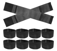 Healeved 10 Pezzi Fascia da Braccio in Poliestere Resistente Nera per Lutto Multifunzionale per Commemorazioni Funebri e Attività di Calcio