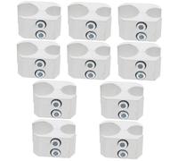 Healeved 10 Pezzi Fibbia Per Fascetta Stringitubo Morsetto Porta Per Deambulatore Accessori Per Camminatori Accessorio Per Sedia a Rotelle Lega Di Alluminio