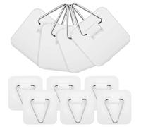 Healeved 10 Pezzi Ganci Adesivi per Quadri in Plastica Eleganti Design senza Foratura per Appendere Piccoli Accessori e Oggetti Decorativi in Uffici e Soggiorni