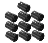 Healeved 10 Pezzi Inserti in Plastica Neri per Supporti Strumenti e Audio, Isolamento Acustico e Installazione Rapida senza Attrezzi, Struttura a Boccola Divisa e Manicotto Corto