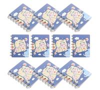 Healeved 10 Pezzi Quaderno a Spirale Mucca Cartone Portatile, per Appunti | Carta e Ferro, Formato Compatto per Ufficio e Studio, per Piani, Agenda, Buone Abitudini Quotidiane