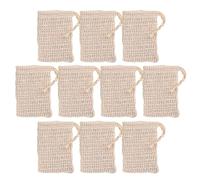 Healeved 10 Pezzi Sacchetto Porta Sapone Doccia in Rete Soffice per Schiuma Veloce e Asciugatura Rapida Sacchetti Esfolianti per Viso e Corpo Adatti Tutti i Tipi di Detergenti
