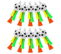 Healeved 10 Pezzi Tromba per Partita di Calcio Rumorosa Corno Plastica Robusta 135 CM Giocattoli per Fan e Accessori Festa Stadio Colori Vivaci Colore Casuale Colore Casuale