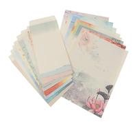 Healeved 10 Set Set Carta da Lettere e Buste in Stile Cinese, Superficie Liscia per Scrivere, Carta, per Lettere D’amore e Messaggi, per Studenti e Ufficio Stili multipli
