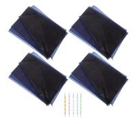 Healeved 100 Pezzi Carta Carbone Blu per Ricalco su Legno e Tessuto Stilo | Foglio A4 Monofacciale, Tracciamento Preciso e Rapido, Accessori per Goffratura Inclusi