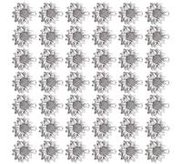 Healeved 100 Pezzi Ciondoli Fai da Te a Forma di Girasole in Lega Antica Pendenti Decorativi per Bracciali e Portachiavi Accessori per Creazione Gioielli Artigianali Superficie Liscia e