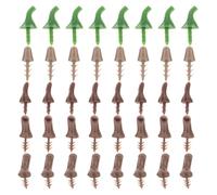 Healeved 100 Pezzi Manico per Zucca in Plastica Decorativo Speroni per Zucche di Schiuma, Accessorio per Zucche Halloween e Feste Autunnali Stili Multipli