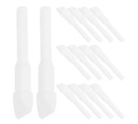 Healeved 100 Pezzi Punte di Ricambio Morbide per Pennarelli Acquerello | Nylon Bianco, Compatibili Pennarelli Acrilici e Strumenti Acquerello, per Scrittura e Progetti Fai