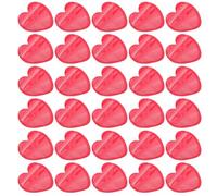 Healeved 100 Pezzi Sacchetti Autosigillanti in Pvc a Forma di Cuore Rossi, Sacchetti per Imballaggio e Sigillatura di Gioielli, Piccola Borsa Cerniera per Bomboniere e Astucci da Viaggio