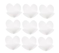 Healeved 100 Pezzi Vassoi di Carta Bianco per Cioccolatini, Leggeri e Resistenti, Design Pratico per Evitare che Cioccolato Pezzi, per Dolci e Regali