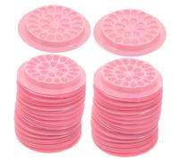 Healeved 100pezzi Pallet Per Adesivo Per Extension Design Scanalatura Per e Te Colore Rosa