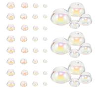 Healeved 1050 Pezzi Perline in Resina a Forma di Goccia di Rugiada 3-6 MM Retro Piatto Decorazioni Artigianali per Scrapbooking e Creazione Biglietti Fai da Te
