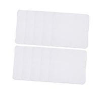 Healeved 10pezzi Fazzoletti Cotone Double-layer Asciugamani Per Asciugamani Per Makeup Bavaglini Assorbenti Blu