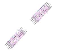 Healeved 10pezzi Penna Per Nail Art Con Punta Inossidabile Strumenti Per Decorazioni Unghie Penna Due Teste Per Strass e Perline Perfetta Per Uso Professionale e Domestico
