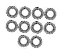 Healeved 10pezzi Pettine Elastico Circolare Completo in Materiale Pettine Elastico per Capelli Antiscivolo Circolare Flessibile in Plastica Supporto per Fascia per Capelli Accessori per Sem