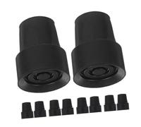 Healeved 10pezzi Punte in Gomma Resistenti Per Bastoni Da Passeggio Stampelle e Bastoncini Da Trekking Tecnologia Antiscivolo e Struttura Doppia Per Migliorare La Stabilità